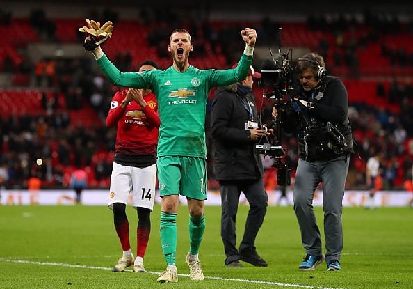 De Gea was instrumental in United's victory over Tottenham